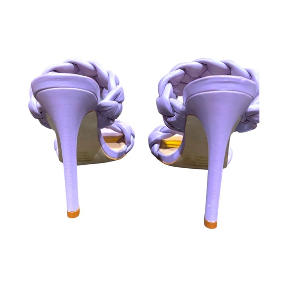 STEVE MADDEN Womens Purple Kenley Square Toe Stiletto Slip On Sandals 6.5M - Picture 3 of 4